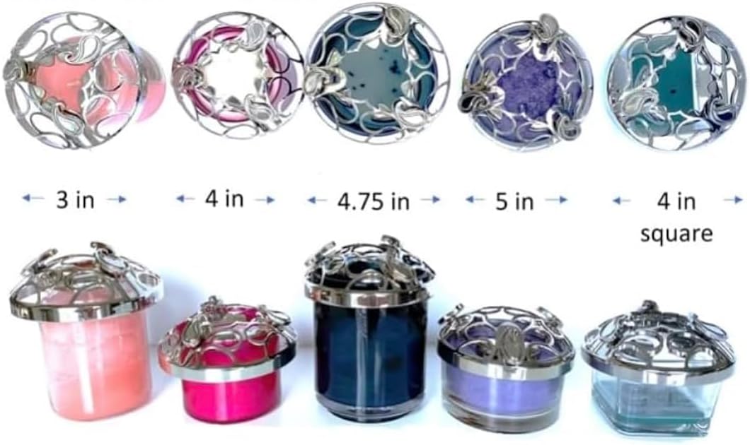 Skiennix Adjustable Candle Topper - Winter Snow Globe Design with Snowman Knobs | Perfect for Jar Candles
