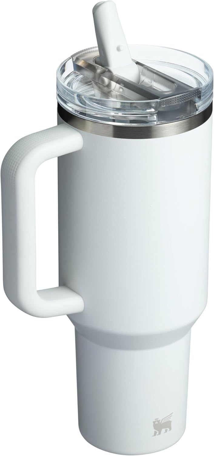 STANLEY Quencher ProTour 40 oz Tumbler - Leakproof Lid, Built-In Straw & Handle | Insulated, BPA-Free, Frost
