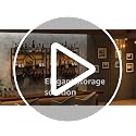 31.5" Wall Mounted Wine Rack with LED Lights and Glass Holder