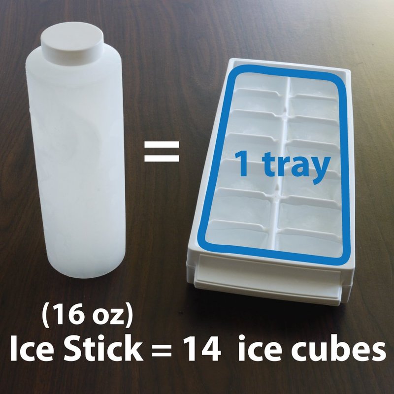 myColdCup Ice Stick (X-Large 16oz) for Drink Dispensers, Coolers and Insulated Water Jugs (Set of 4)