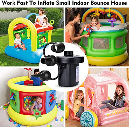 Portable Electric Air Pump for Inflatables - Quick AC/DC Inflator Deflator