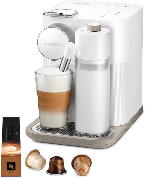 De'Longhi Nespresso Gran Lattissima - Premium Espresso Machine | Elegant White Design