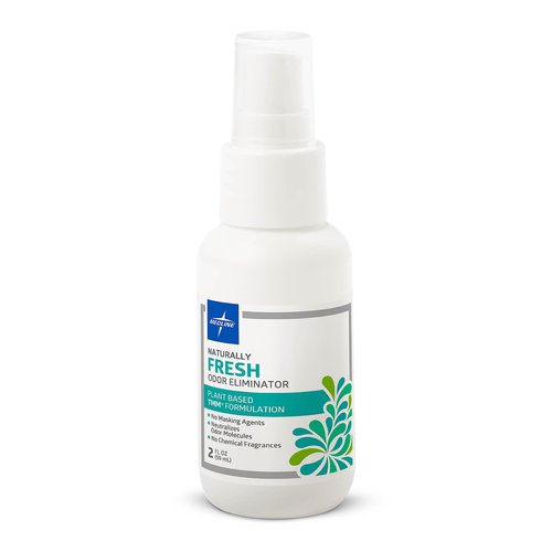 Medline Fresh Naturals Odor Eliminator, Plant Based, Odor Neutralizer, Deodorizer, Home, Healthcare, 2 oz bottles (24 Pack)