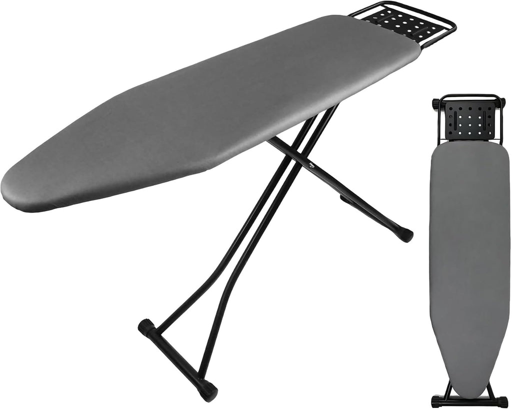 Skiennix Ironing Board - Full Size Heat Resistant Cover with Ultra Thick Padding | Adjustable Height, Non-Slip Design (58"x15")