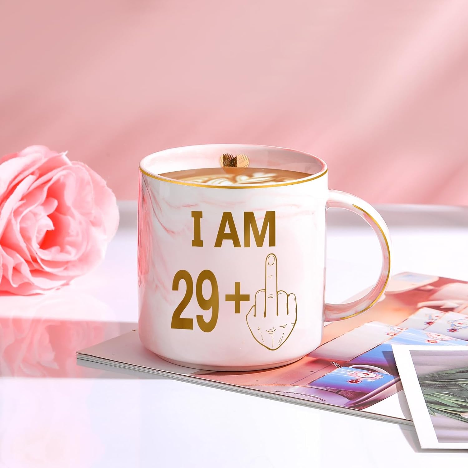 Regine Switzerland 30th Birthday Gift Set - Fun Coffee Mug, Makeup Bag & Candle for Women
