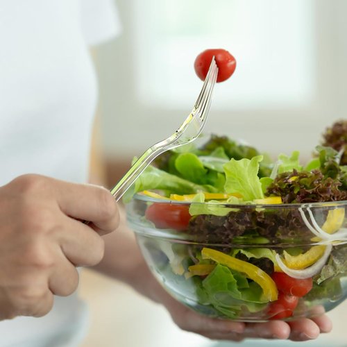 Dealusy Heavy Duty Clear Plastic Forks - 360 Count, BPA-Free & Heat Resistant | Premium Disposable Party Supply