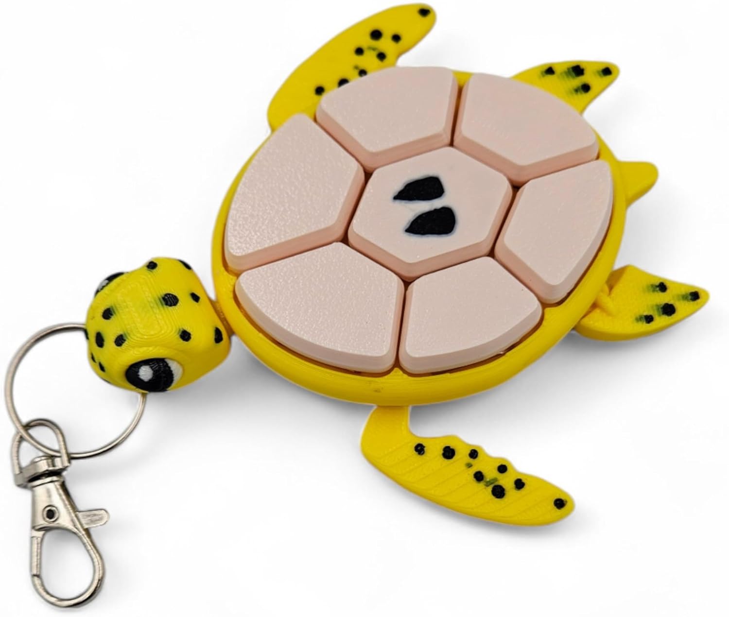 Turtle Fidget Clickers - Fruit Series Sensory Desktop & Keychain Figures - Stress Relief (Banana)