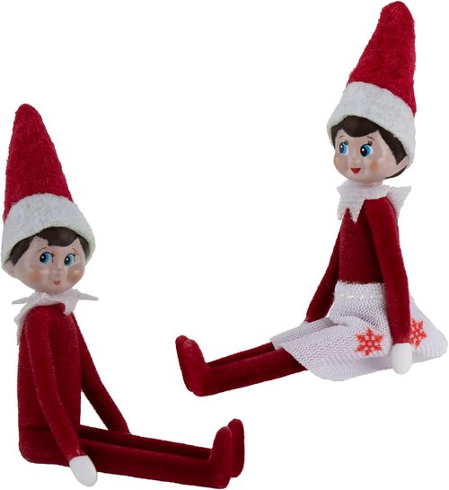 Elf on The Shelf | World's Smallest Bundle Set of 2 - Boy & Girl - 4 Inches Tall