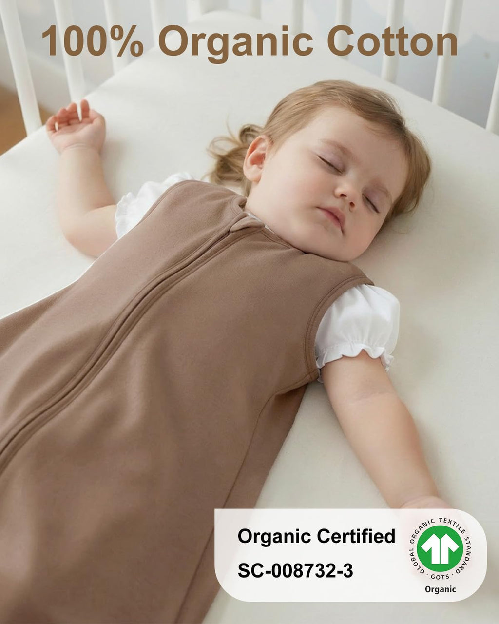 Yoofoss Baby Sleep Sack - 100% Organic Cotton Wearable Blanket for 18-24 Months | 3 Pack, Comfy & Lightweight