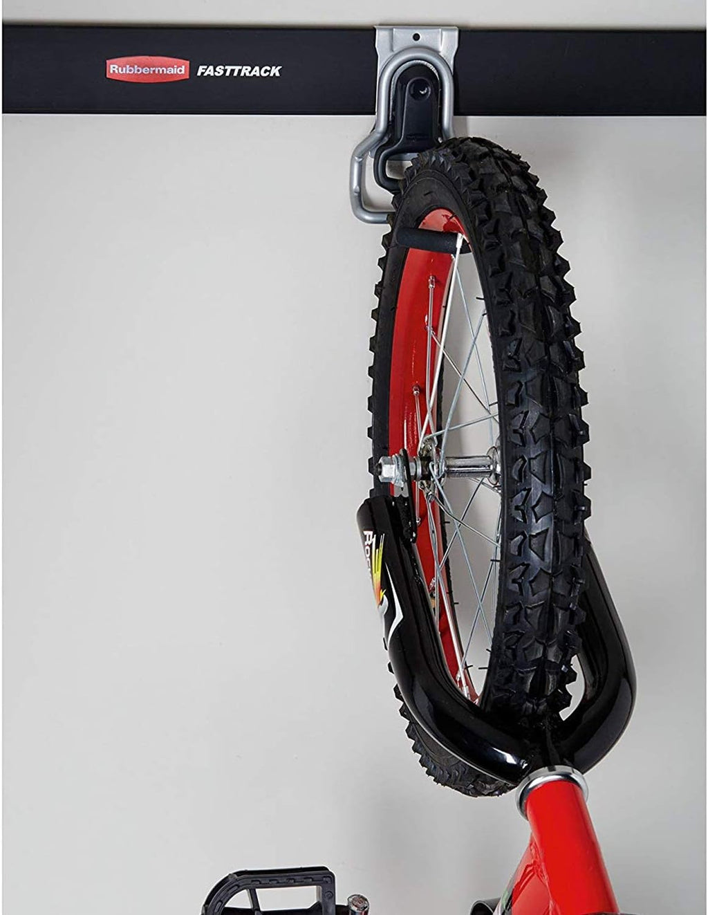 Rubbermaid Heavy Duty Bike Hooks - Universal Vertical Wall Mount Garage Organizer (6 Pack)