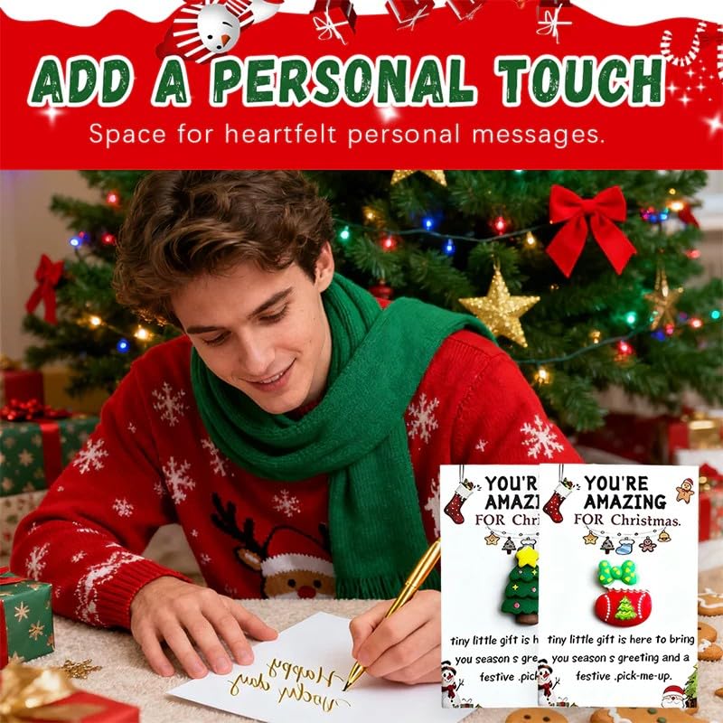 Christmas Pocket Hugs – 10pcs Holiday Greeting Cards for Festive Gifting and Decorations