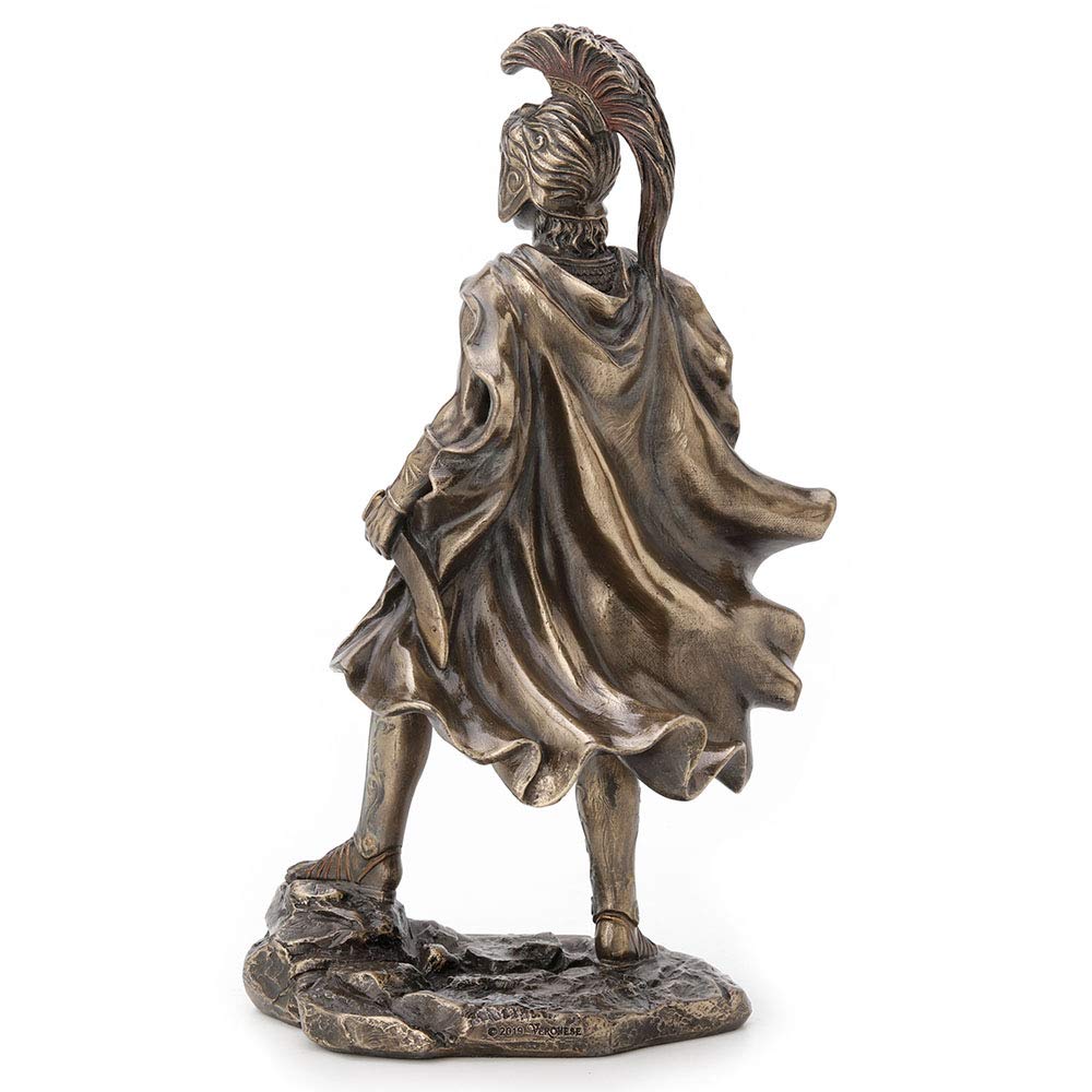 Veronese Design 9.75 Inch Alexander The Great Greek Roman Warrior Historical Antique Bronze Finish Statue Figurine Sculpture