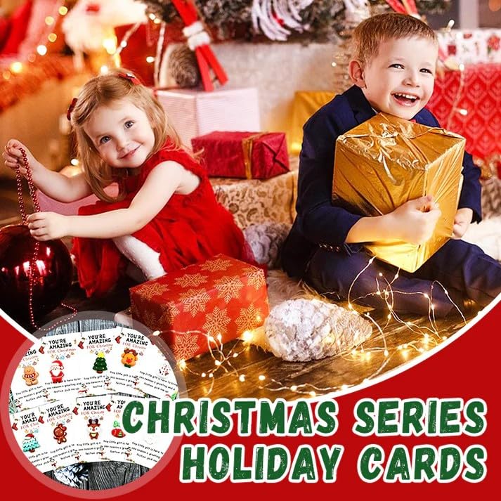 Christmas Pocket Hugs – 10pcs Holiday Greeting Cards for Festive Gifting and Decorations