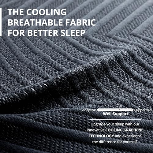Queen 14 Inch Memory Foam Mattress - Medium Firm Cooling Gel Bed in a Box