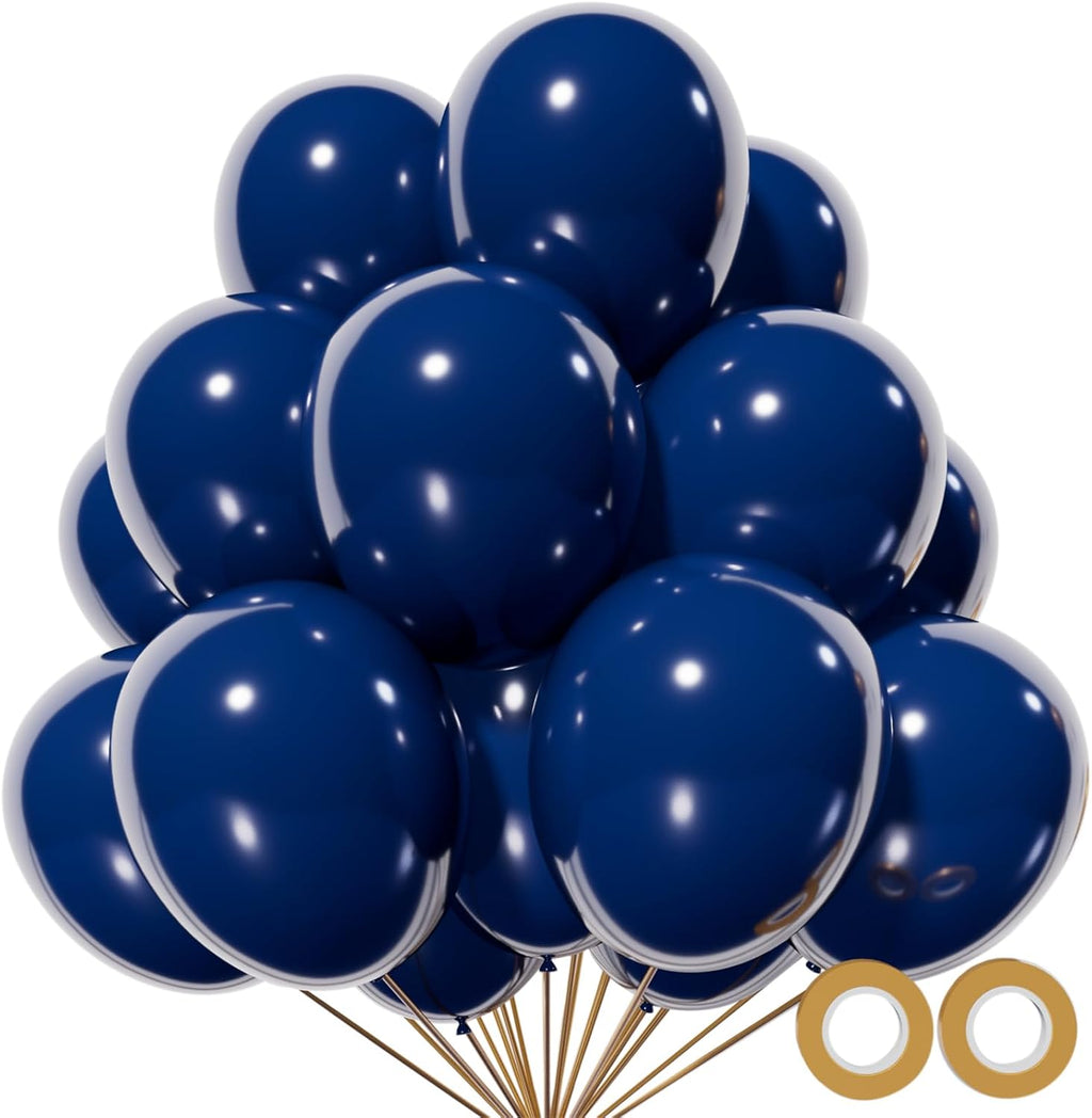 Navy Blue Latex Balloons by [Brand Name] - 12 Inch, 110pcs for Birthday Parties & Baby Showers