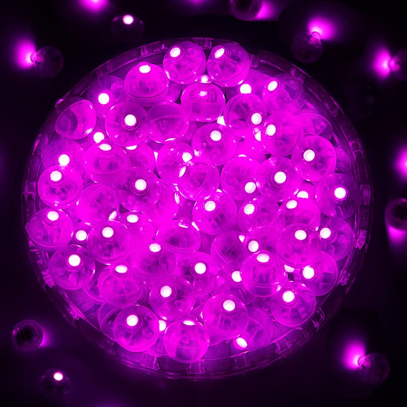 Pink Balloon Lights 100PCs Mini Waterproof LED Party Decor Battery Powered