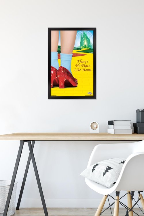 Trends International The Wizard Of Oz - No Place Like Home Wall Poster, 22.4L x 14.7W, Black Framed Version