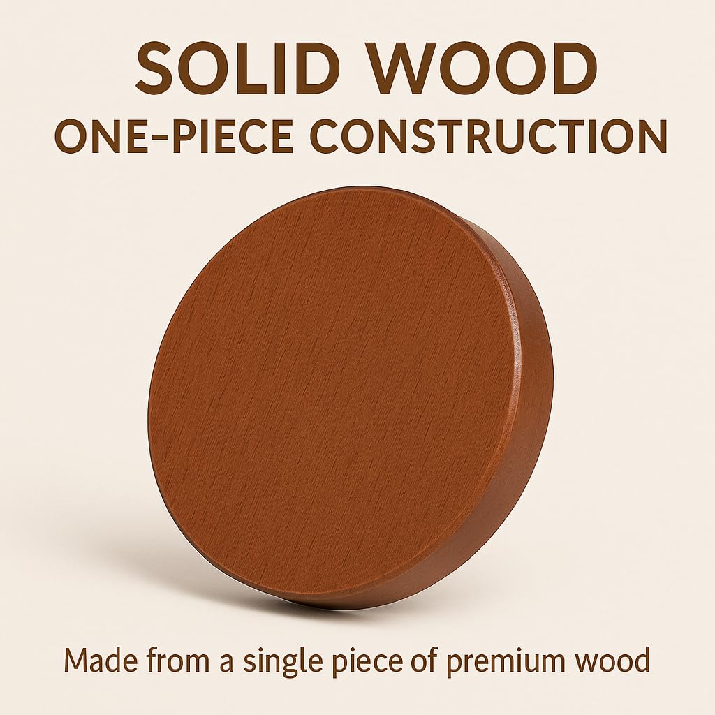 2025 𝗡𝗘𝗪 Premium Set of 4 Foldable Sapele Wood Tree Shape Trivets for Hot Pots & Pans