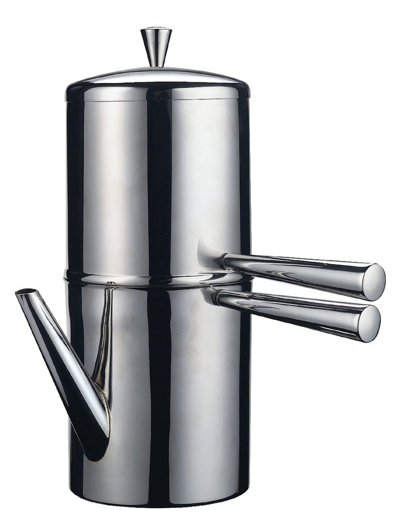 Ilsa Stainless Steel Neapolitan Drip Coffee Maker with Spout, 3 ESPRESSO Cups 10 oz.