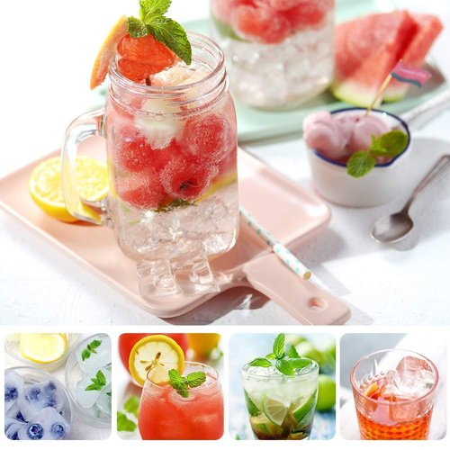 3 Pack Silicone Ice Cube Trays, 1.2" Perfect Square Molds, 1oz (2 tbsp) per Well for Baby Food & Coffee, Odorless Food Grade, BPA Free, Easy Release Flexible Ice Trays for Whiskey, Cocktail