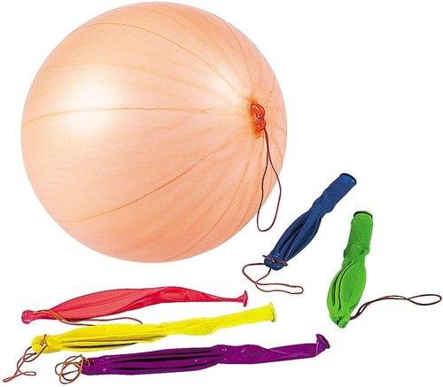Fun-Filled Balloons Neon Punch Balls - 12-Piece Set with Rubber Band Handle | Assorted Colors, 18-Inch