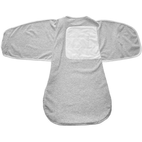 Enrich YLife Baby Swaddle Sack, Adjustable for Startle Reflex, Cotton, 2-Way Zipper for Easy Diaper Changes, Swaddle Bag Swaddle Wrap for Babies 6-12 Months (Grey)