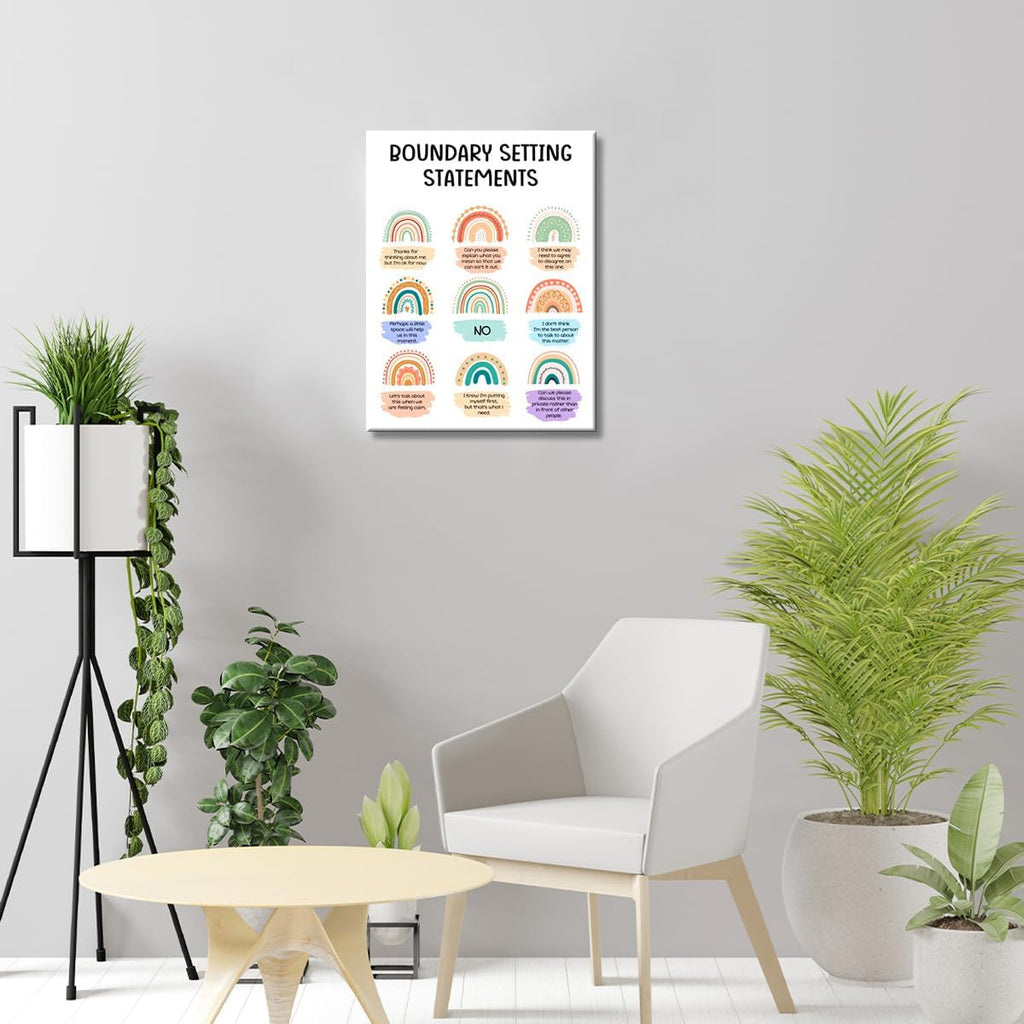 OTINGQD Therapy Poster Canvas - Inspirational Mental Health Wall Art for Office & Home Decor