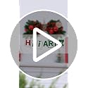 HiiARug 24x2 Pack Artificial Christmas Swags with Berries & Pinecones, Indoor Outdoor Holiday Decor