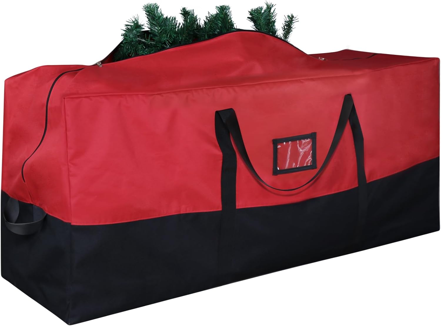 Skiennix Christmas Tree Storage Bag - Waterproof 600D Oxford for 7.5 Ft Trees | Extra Large with Zippers & Card Slot