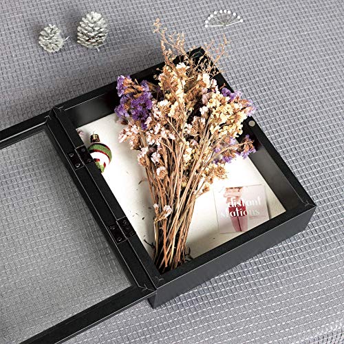 11x14 Shadow Box Picture Frame with Magnetic Door and Linen Interior