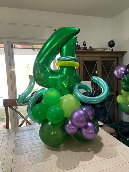 Green Number 40 Balloon - 40 Inch Birthday Decoration for 40th Party | Ideal for St. Patrick's Day Celebrations