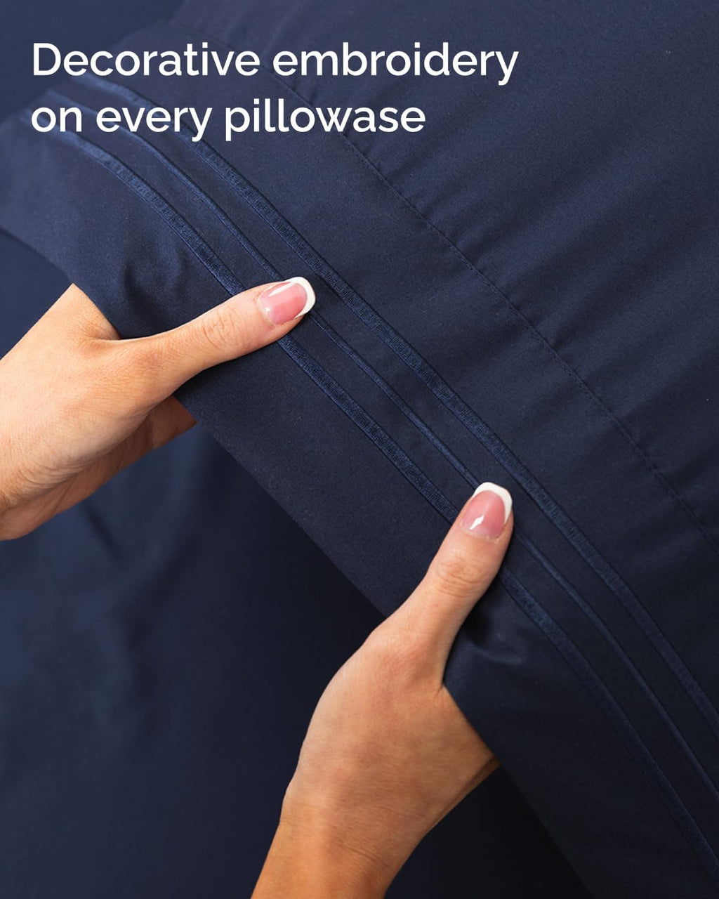Skiennix Twin XL Sheet Set - Comfy Cooling Bed Sheets with Deep Pockets - Luxury Hotel Quality - Navy Blue