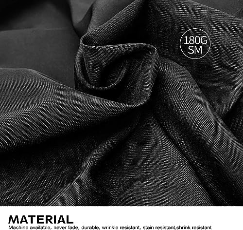 90x132 Inch Rectangle Tablecloth, Wrinkle-Resistant Polyester Table Cover