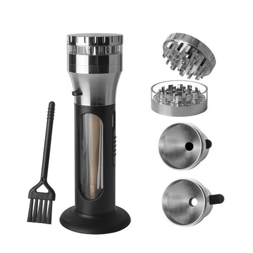 Free Boy 2-In-1 Herb Grinder Cone Loader Grinder Roller,Portable Grinder and Cone Filler,All-In-One Rolling Machine for King Size,Kitchen Use