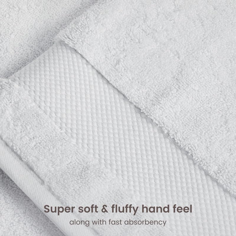 Organic Cotton Bath Sheet Set - 700 GSM Oversized Bath Towels, 2-Pack