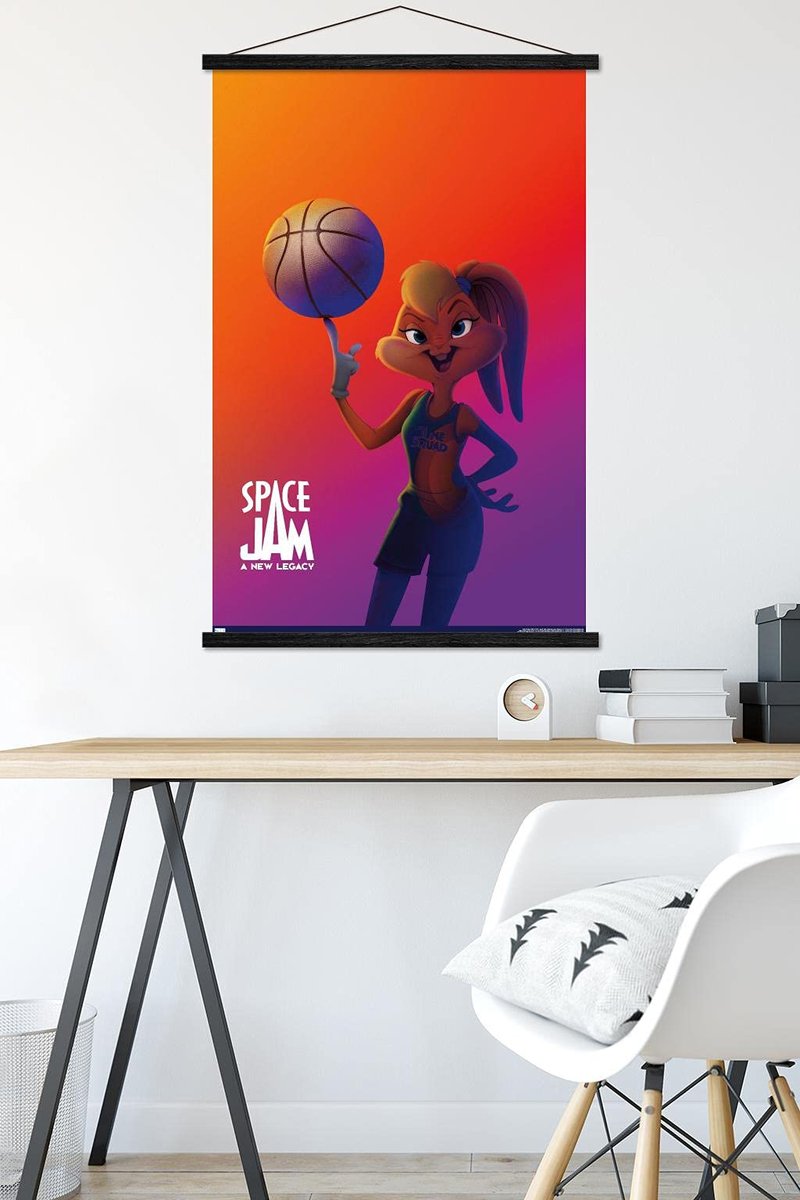Trends International Space Jam: A New Legacy - Lola Bunny One Sheet Wall Poster with Magnetic Frame