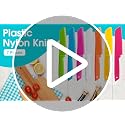 6-Piece Plastic Kitchen Knife Set Safe Serrated Edges for Kids Cooking