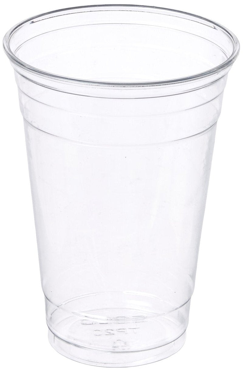 Green Direct Plastic Ultra Clear Cups With Flat Lids for Iced Coffee Bubble Boba Tea Smoothie (100, 10 Ounce)