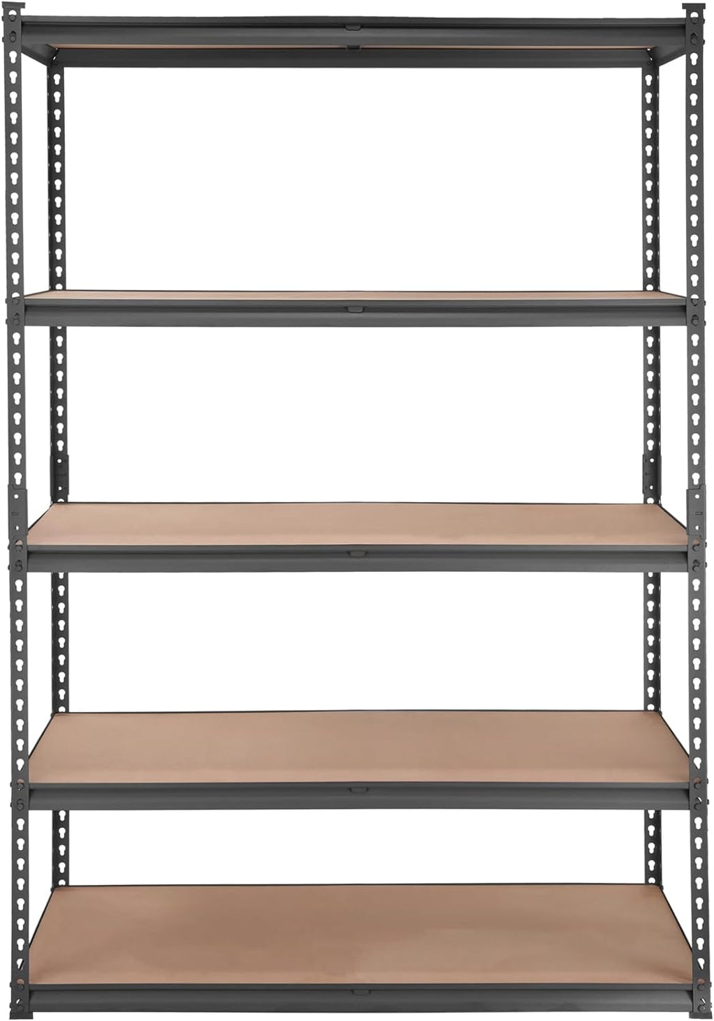 VEVOR Heavy-Duty Storage Shelving Unit - 5-Tier Adjustable Metal Shelves | 48" L x 24" W x 72" H