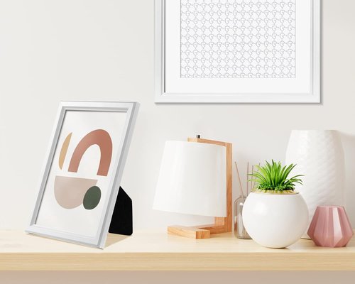 LaVie Home 5x7 Picture Frames - Classic White Design | High Definition Glass for Wall & Table Display (12 Pack)