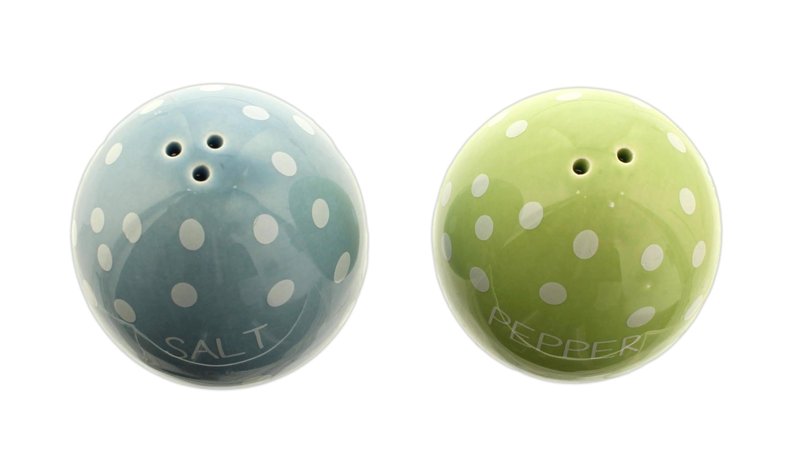 The Bridge Collection 4" Polka Dotted Egg Salt and Pepper Shaker Set - 3 Piece Set - Easter Kitchen Items - Fun Salt and Pepper Shakers for Home Decor