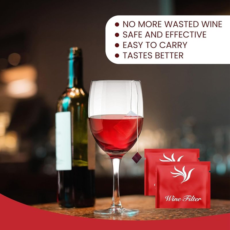 36 Pack Wine Purifier, Wine Filters that Remove Histamines and Sulfite Filter Accessories Valentine's Day Gifts for Men and Women