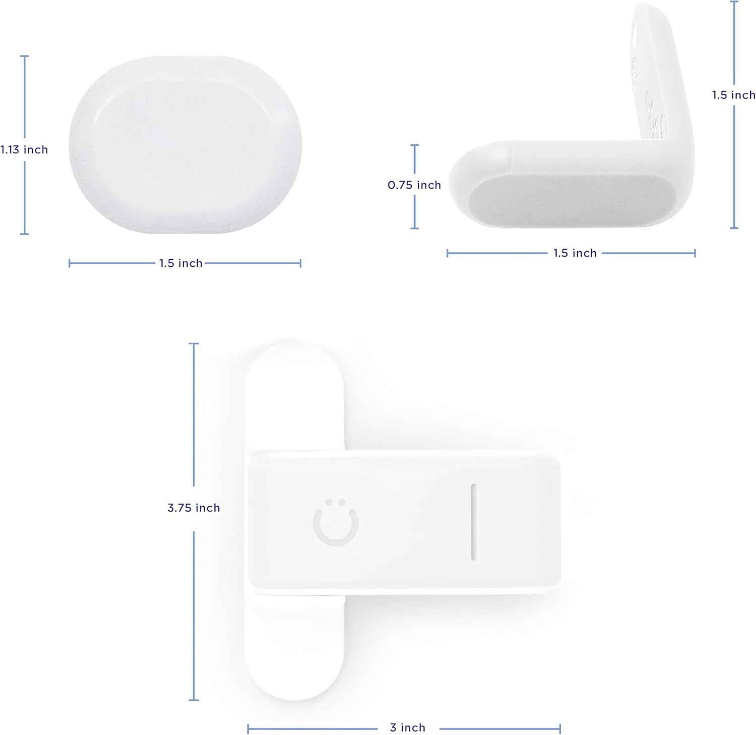 Ubbi Safety Bundle - Baby Proofing Set with 36 Outlet Covers, 16 Corner Protectors & 2 Pinch Guards | White