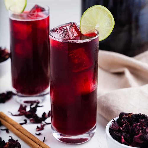 1lb (16oz) All Natural Dried Hibiscus Flowers, Flor de Jamaica, Whole Flowers and Petals, Great for Hot or Iced Tea and Mexican Agua Fresca, Jamaica Tea - 100% Natural, Sifted Packaged In Resealable Bag.