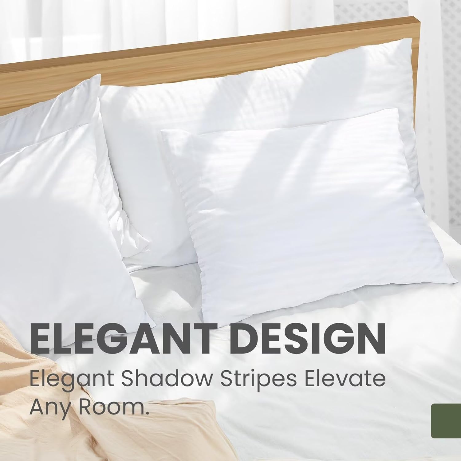 Skiennix Pillow Protectors - Oeko-TEX Certified Luxury Hotel Quality Covers | Soft, Breathable, 20 x 26" - 4 Pack