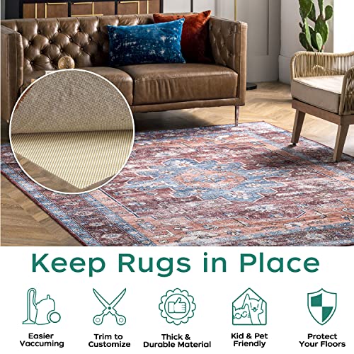 Non-Slip Rug Pad for Area Rugs, 2x3 Ft Extra Thick 0.1" Grip Underlay