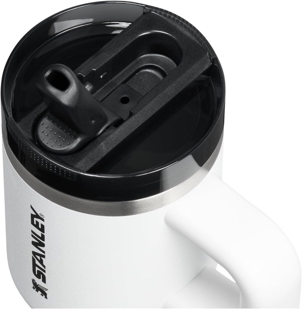 STANLEY Quencher ProTour Tumbler - 14 oz Insulated Stainless Steel Cup with Flip Straw & Handle | BPA-Free | Chalk