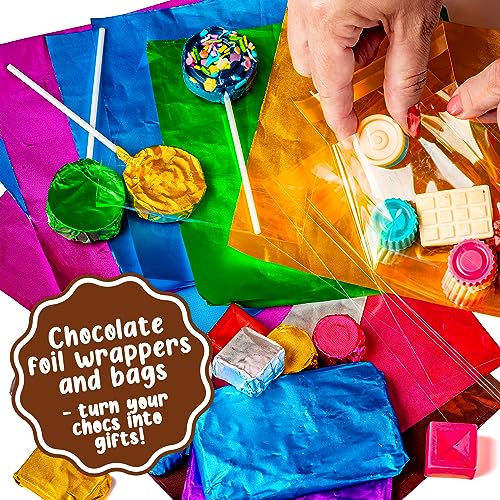 Chocolate Making Kit for Kids with Candy Molds and Lolly Sticks