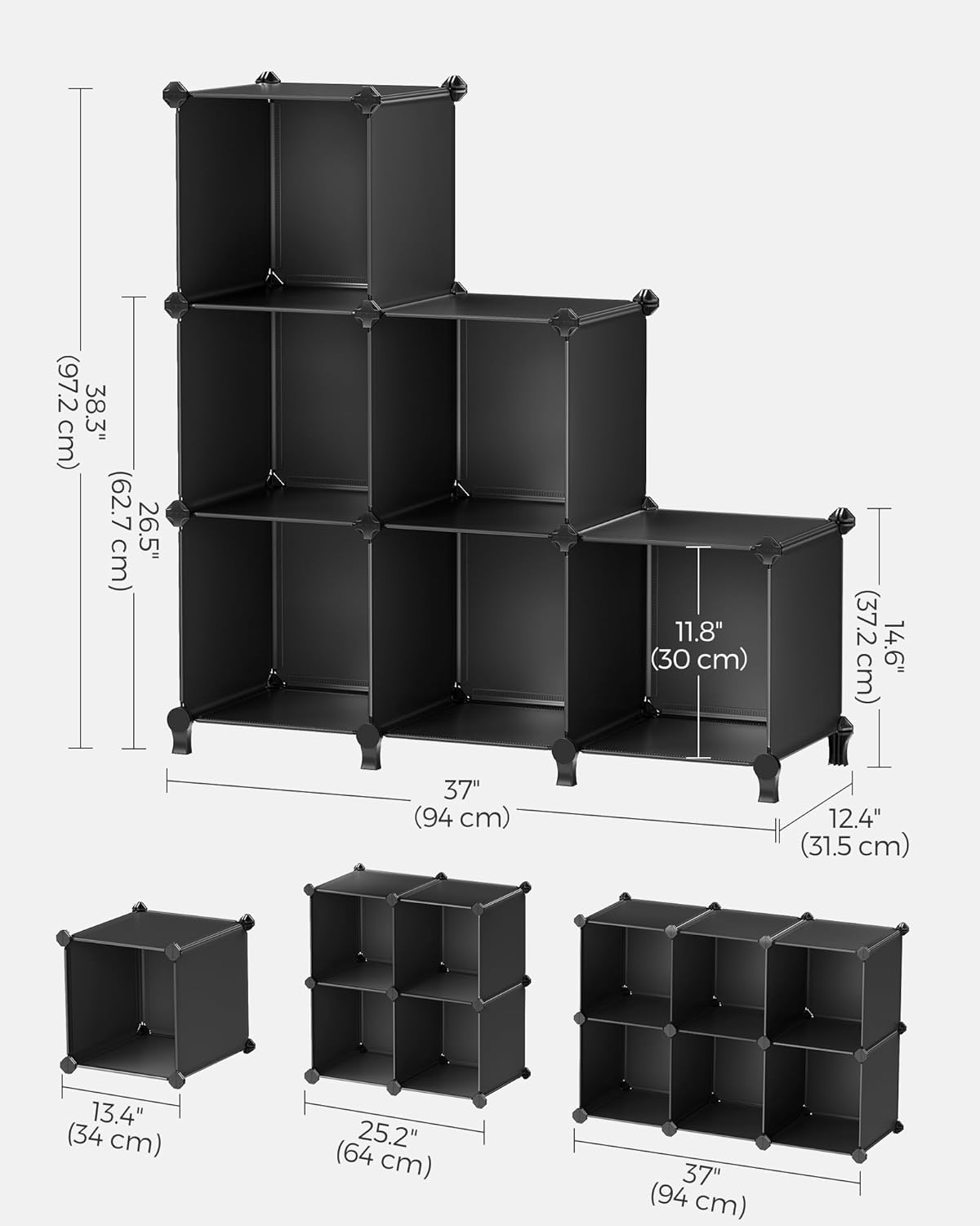 x 11.8" x 11.8
