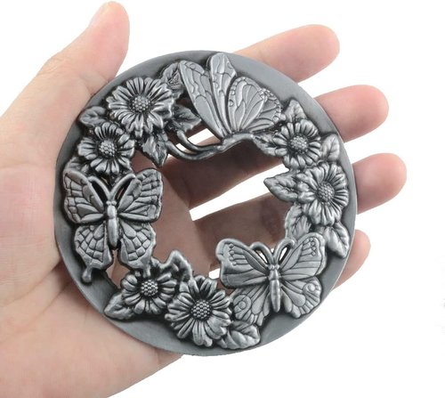 ITROLLE Silver Antique Butterfly Candle Topper - Elegant Shade Lid for Jar Candles | Perfect Decor Accessory